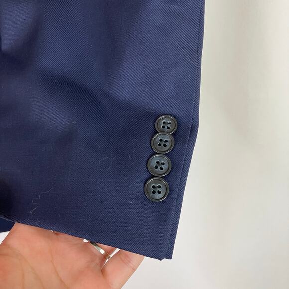 Joseph Abboud | Navy Blue Formal Suit Jacket Mens 44 Short - Picture 4 of 8